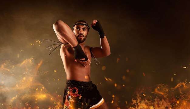 Muay thai thai boksvechters