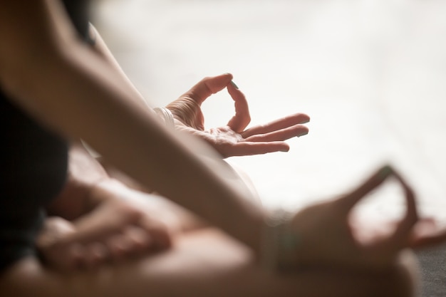 Mudra handgebaar close-up