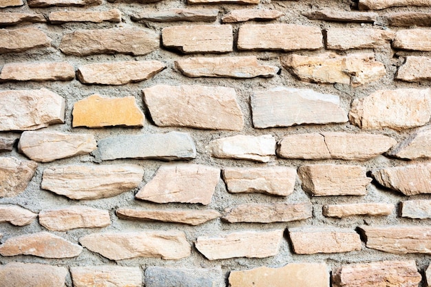 Muur van gebroken stenen met kopie ruimte voor achtergrond