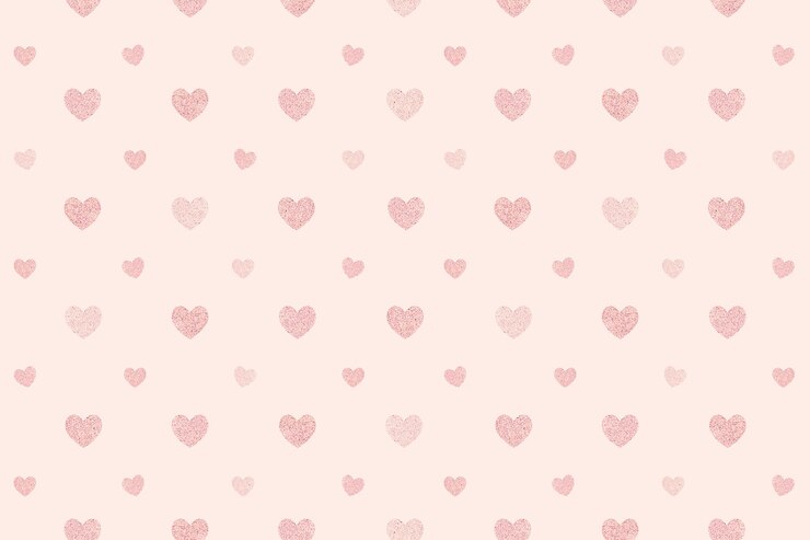 Gratis Foto naadloos glinsterend roze hartenpatroon