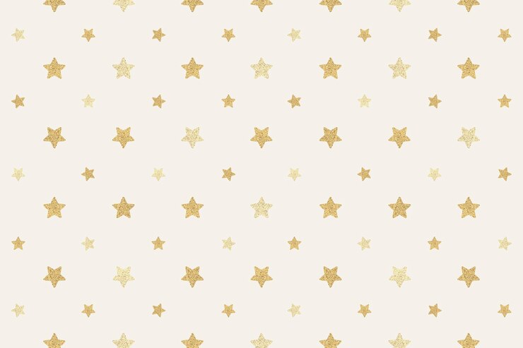 Gratis Foto naadloze glitter gouden sterren achtergrondontwerp bron