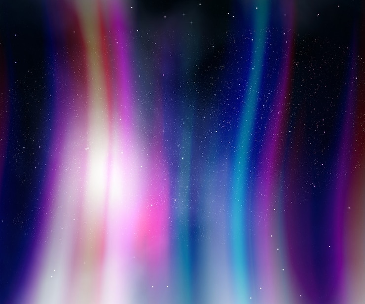 Gratis Foto nachtelijke hemel met aurora lichten
