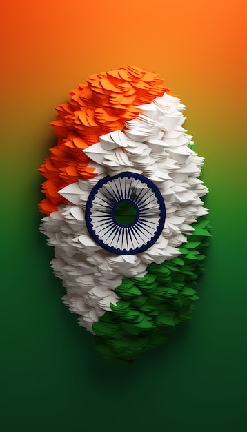 Gratis foto nationale viering van de indiase republiekdag in 3d-stijl