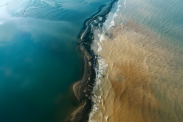 Natuurlandschap met een idyllisch uitzicht op het water