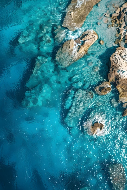 Natuurlandschap met een idyllisch uitzicht op het water