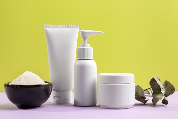 Natuurlijke cosmetische producten arrangement