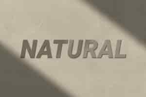 Gratis foto natuurlijke tekst in bruin betontextuur lettertype