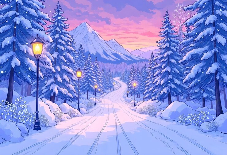 Gratis Foto natuurlijke winterillustratie