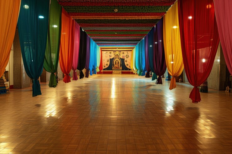Gratis Foto navratri zeer gedetailleerde interieurdecoratie