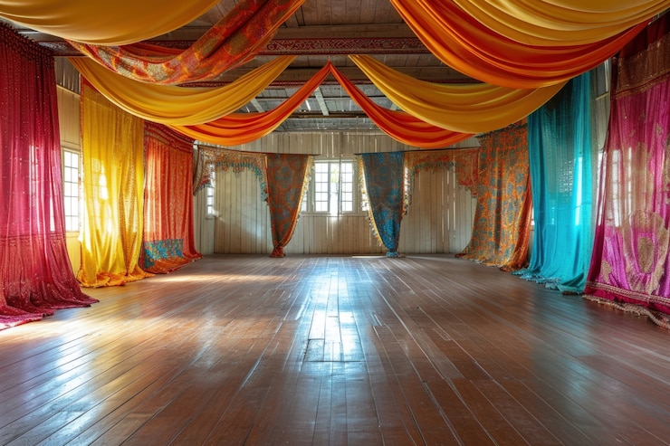 Gratis Foto navratri zeer gedetailleerde interieurdecoratie