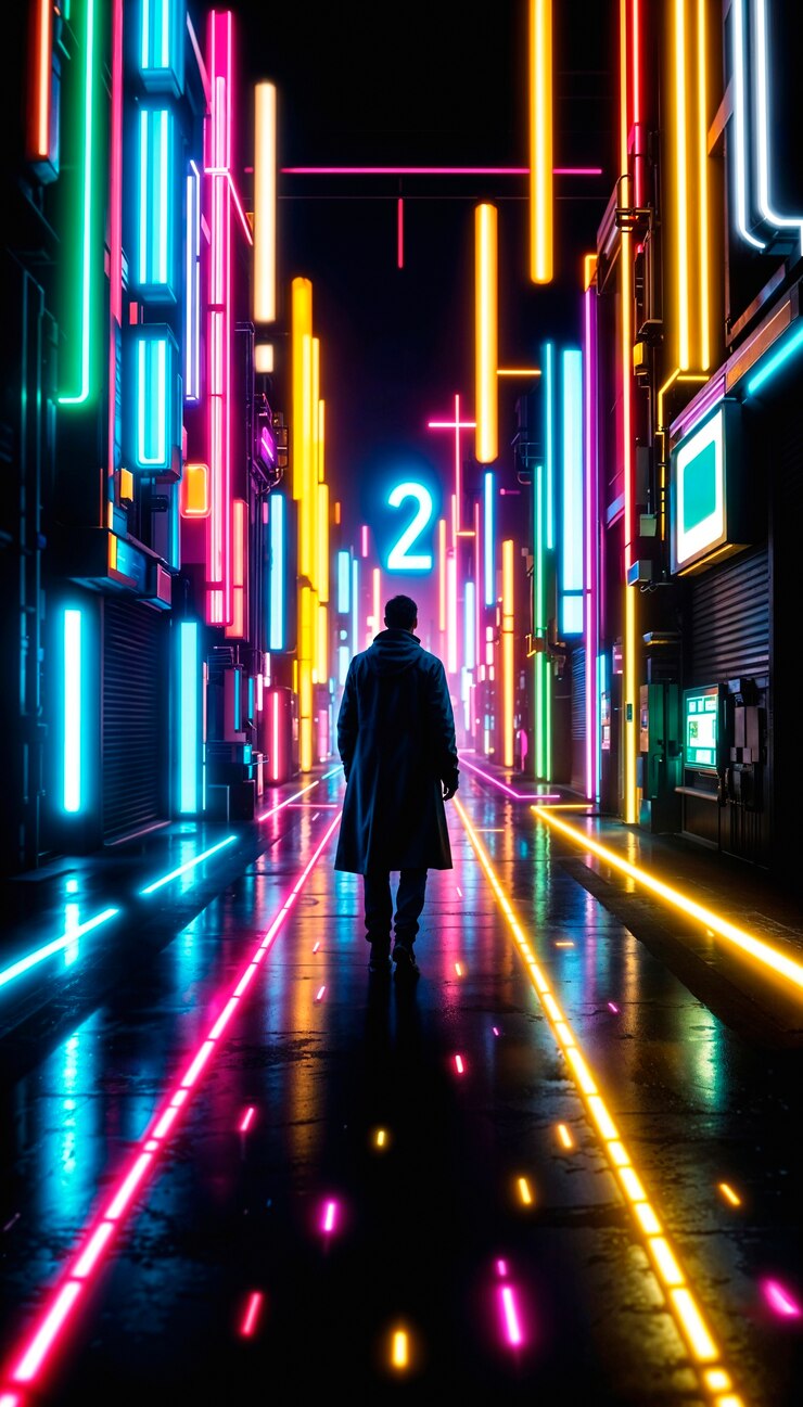 Gratis Foto neon achtergrond voor gaming