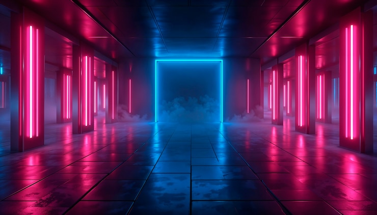 Gratis Foto neon achtergrond voor gaming