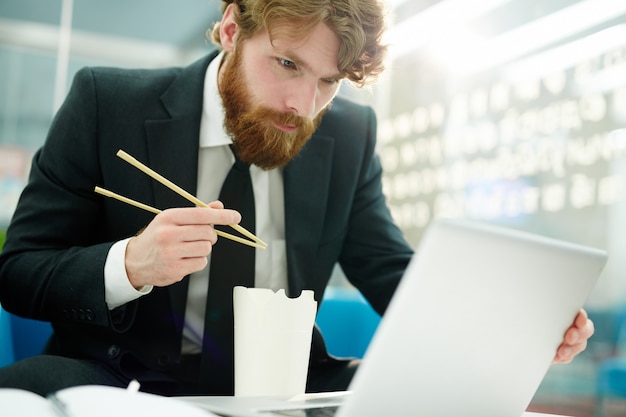 Netwerken tijdens het eten