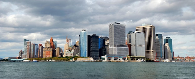 Gratis foto new york city manhattan skyline van het centrum