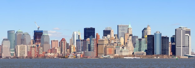 New york skyline van de stad