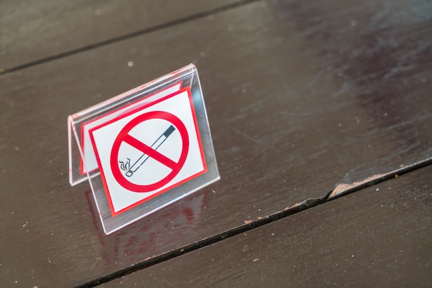 Niet roken teken