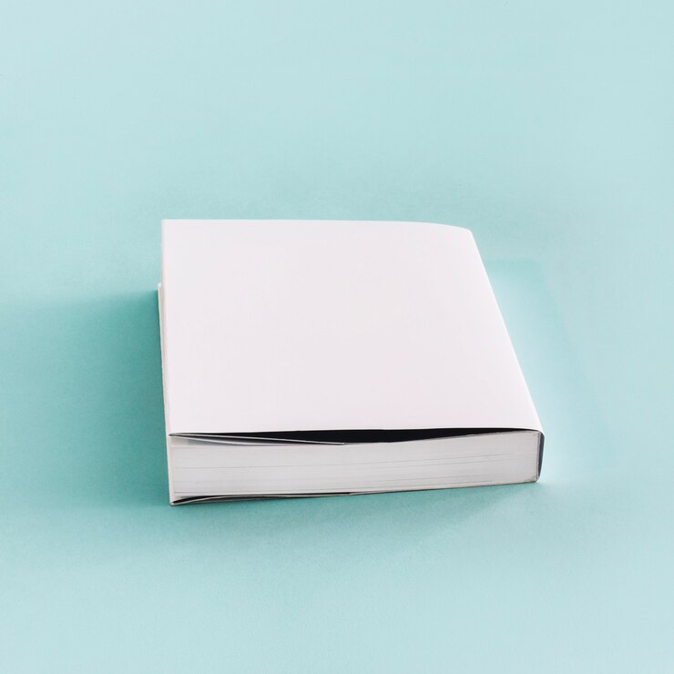 Gratis Foto nieuw boek met witte omslag