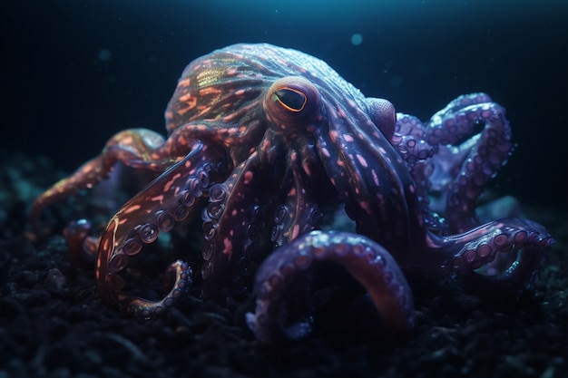 Octopus van de bodem van de zee