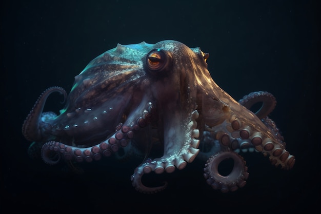 Octopus van de bodem van de zee