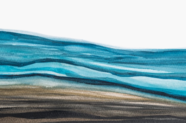 Ombre blauwe aquarel achtergrond abstracte stijl