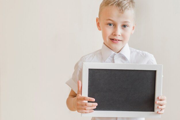 Ondergeschikt schoolbord in de studio