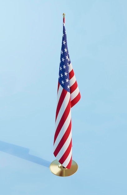 Gratis foto ons verkiezingenconcept met de vlag van amerika