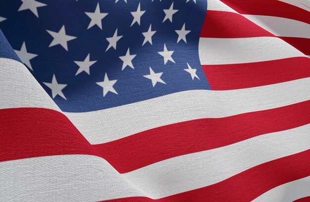 Ons verkiezingenconcept met de vlag van amerika