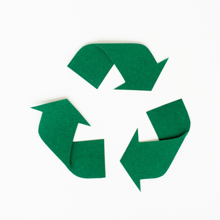 Gratis Foto ontwerp van de ambacht van papier van recycle pictogram