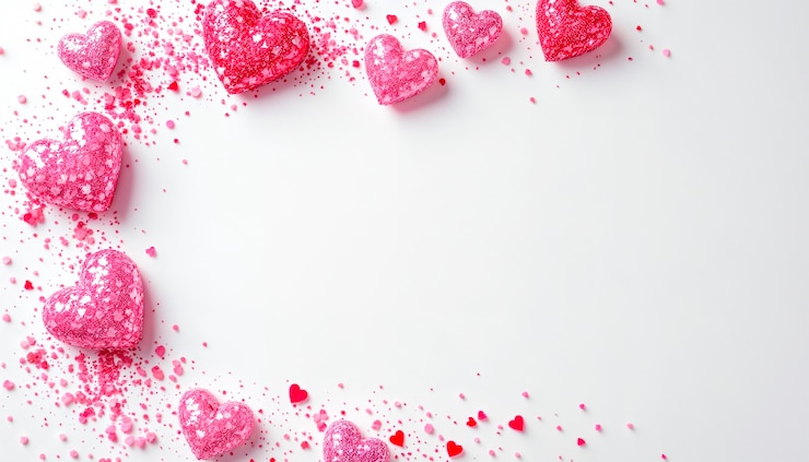 Gratis Foto ontwerp van het raam voor valentijnsdag