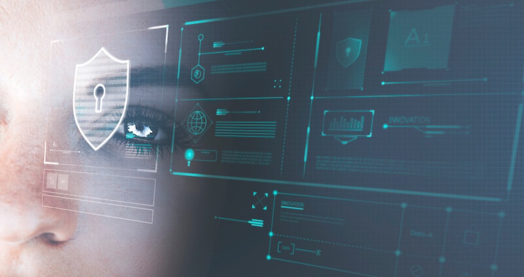 Gratis Foto oog van een futuristische robot