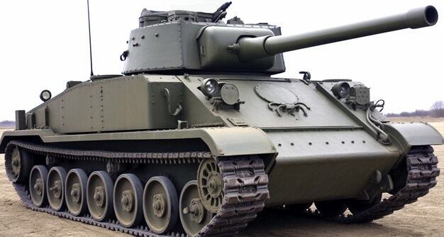 Oorlogsgebied met tank