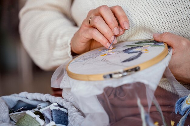 Op maat maken van een close-up van huisdecoratie