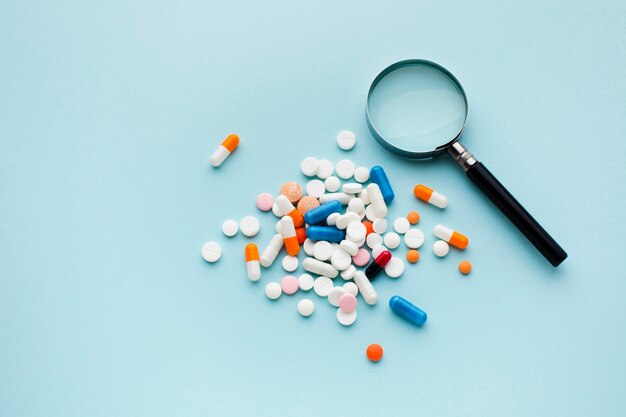 Op zoek naar het juiste pillen abstracte concept
