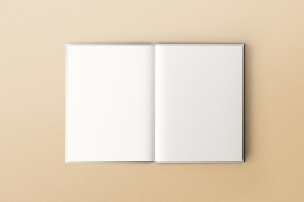 Open boek, blanco witte pagina's