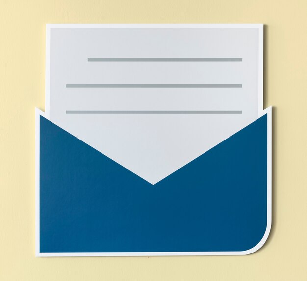 Open brief e-mail waarschuwingspictogram