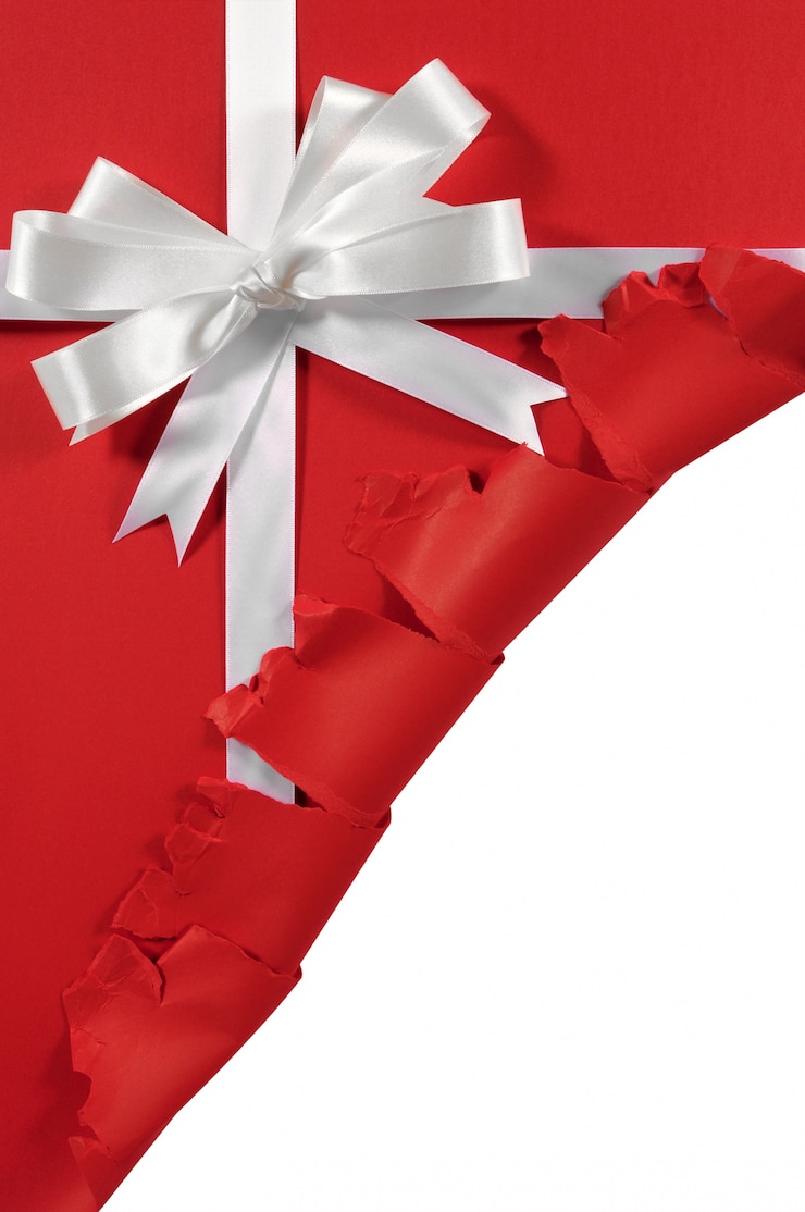 Gratis Foto opengereten kerst cadeau achtergrond