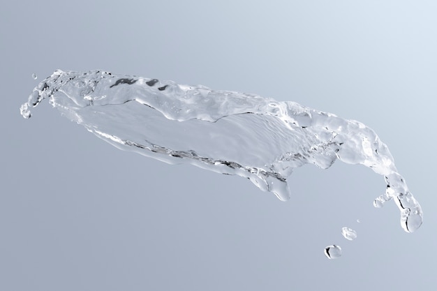 Opspattend water textuur achtergrond, grijs ontwerp