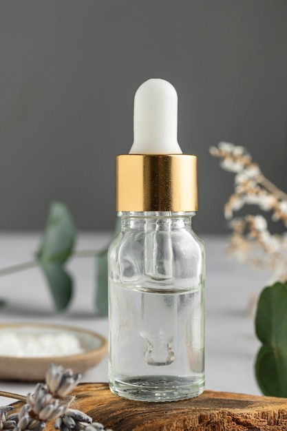 Opstelling met plant en serum