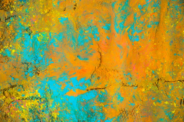 Oranje geschilderd oppervlak