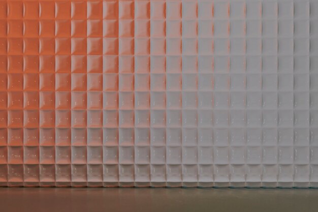 Gratis foto oranje productachtergrond met glas met patroon
