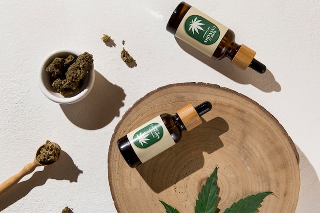 Organische samenstelling van cbd-oliedruppelaar