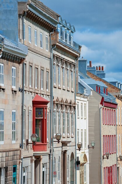 Oude gebouwen in Quebec City