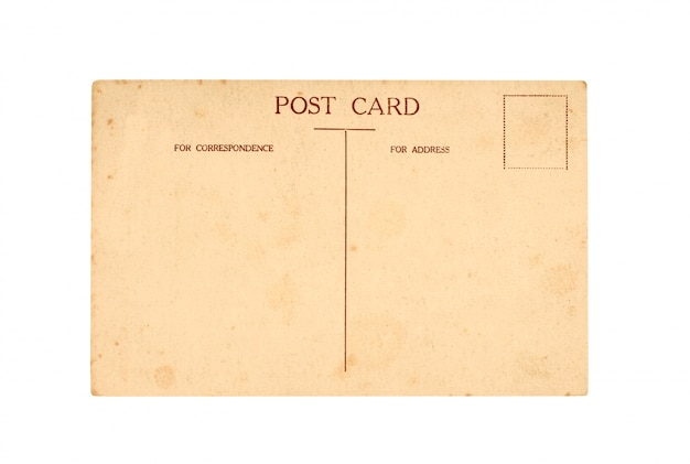Oude post kaart