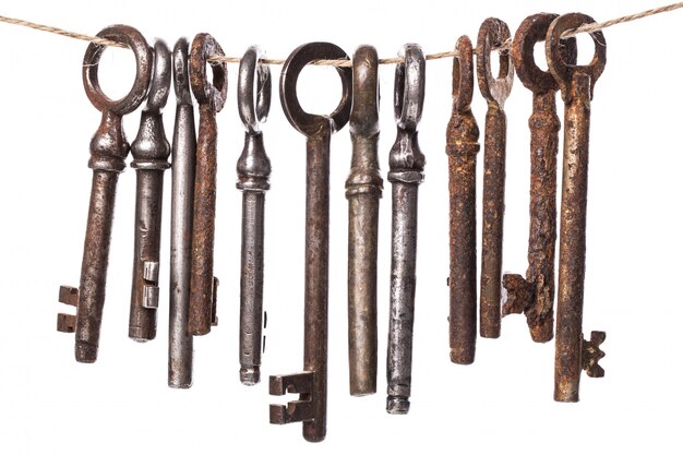 Oude sierlijke sleutels