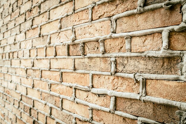 Oude vintage bakstenen muur achtergrond