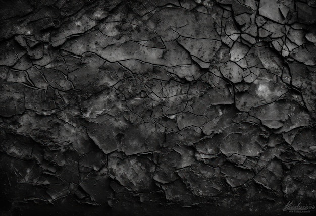 Oude zwarte betonnen achtergrond grunge textuur donker behang schoolbord krijtbord betonnen muur ai g