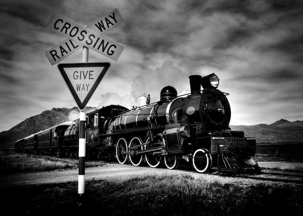 Gratis foto ouderwetse stoomlocomotief, kingston nieuw zeeland.