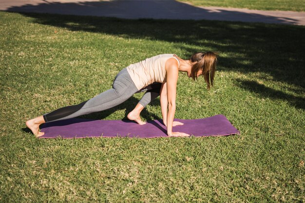 Outdoor yoga