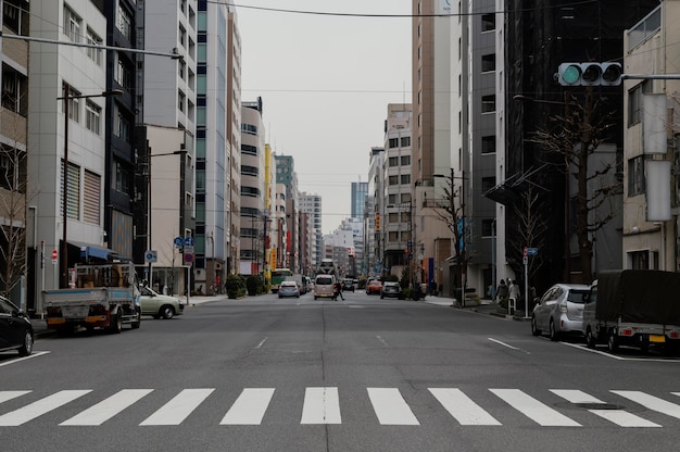 Overdag op straat in Japan