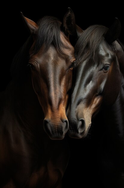 Paard in de natuur genereert beeld